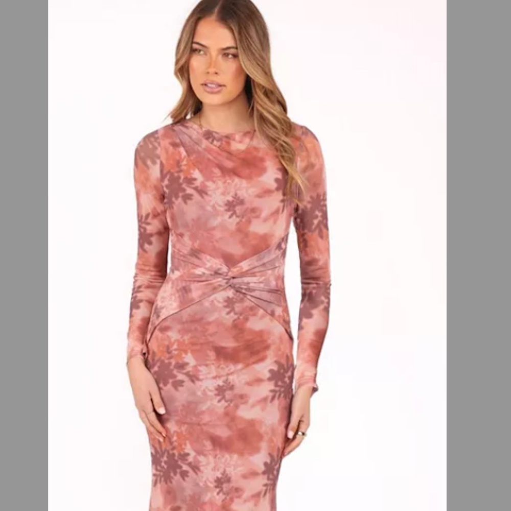 Nash Long Sleeve Dress Petal & Pup WORN ONCE LIKE NEW! - Blurred Botanics